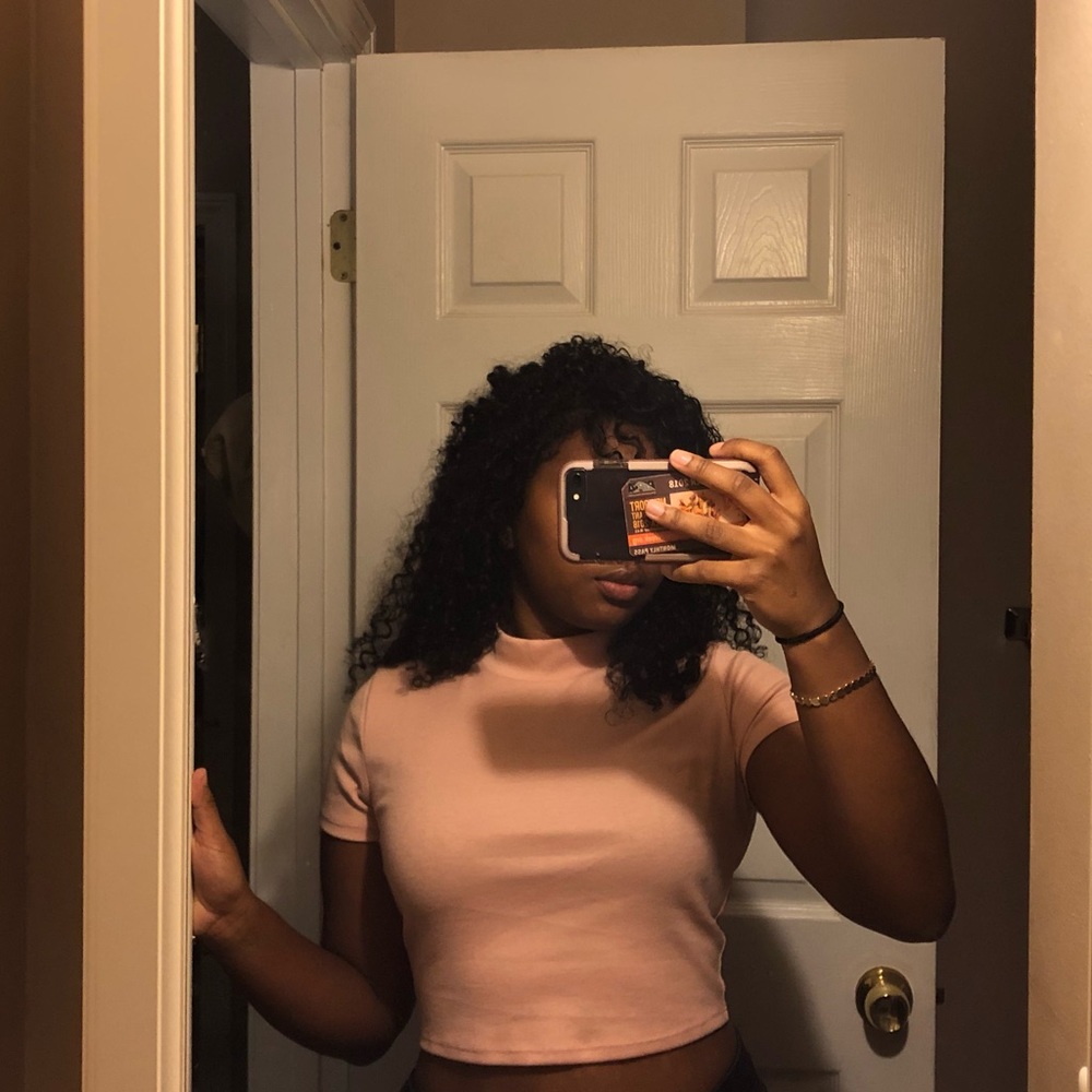 Turtleneck crop top